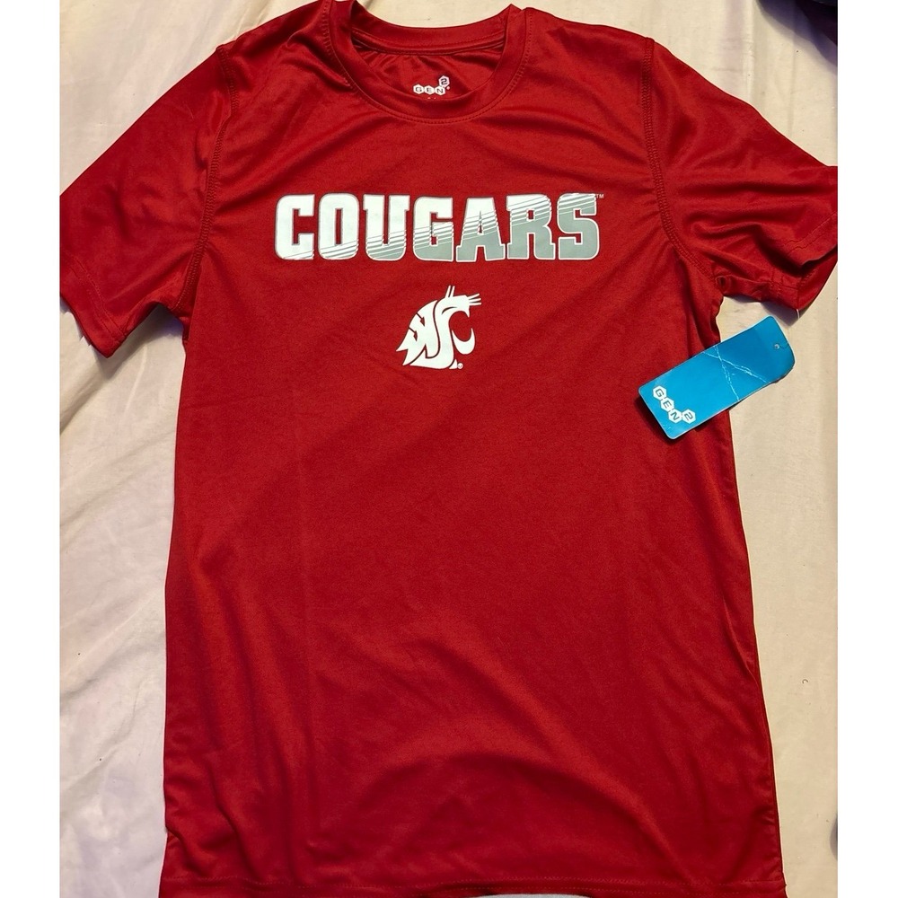 NEW Gen2 Boys NCAA University of Houston Cougars Moisture Wicking Tee, L 14/16